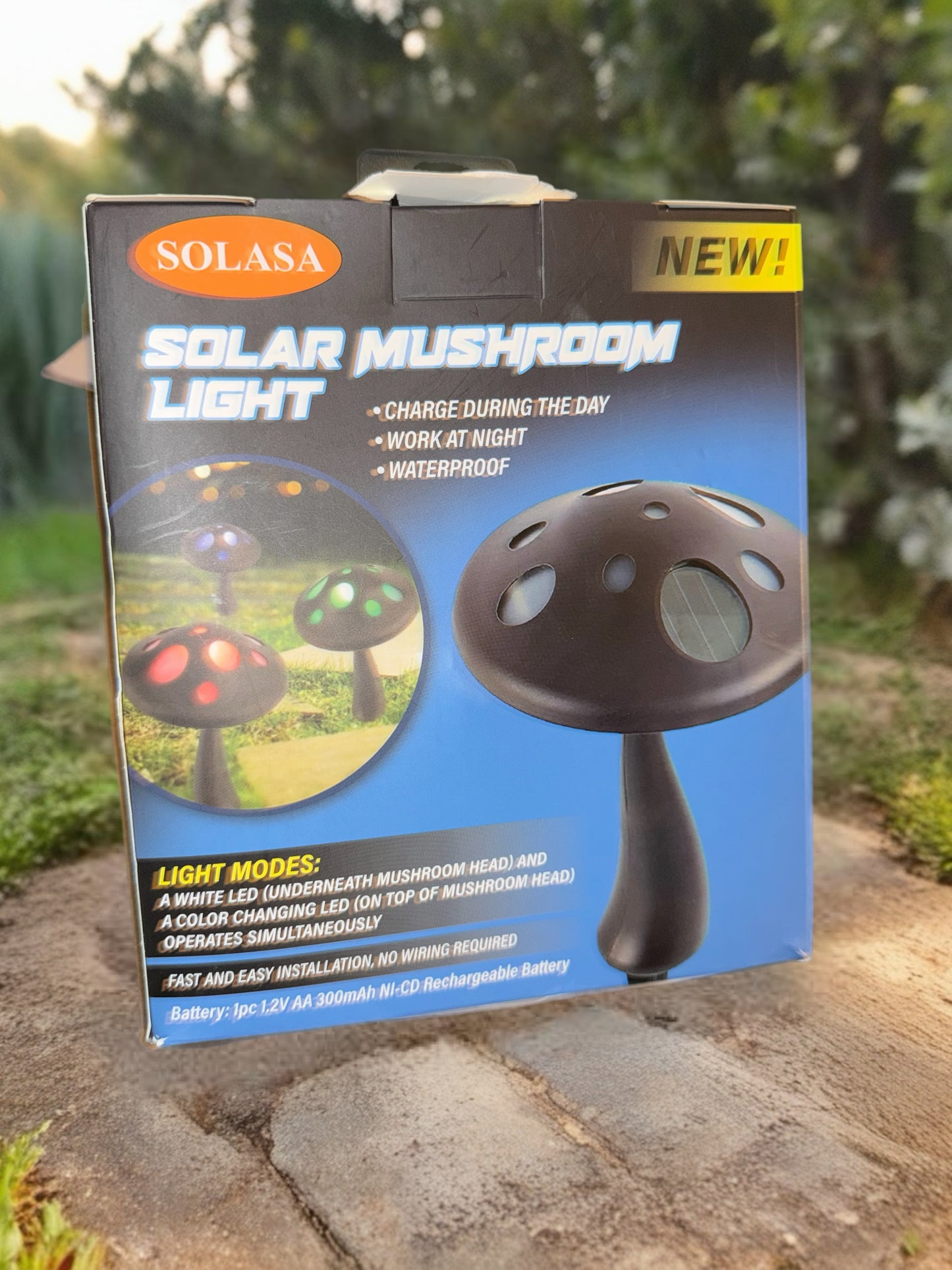 Solar Mushroom Light